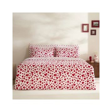 Karaca Home Amour Bliss %100 Pamuk Kırmızı Çift Kişilik Nevresim Takımı