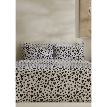 Karaca Home Amour Bliss %100 Pamuk Siyah Çift Kişilik Nevresim Takımı