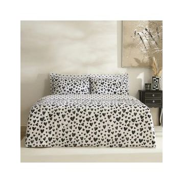 Karaca Home Amour Bliss %100 Pamuk Siyah Çift Kişilik Nevresim Takımı