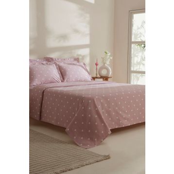 Karaca Home Amour Pembe %100 Pamuk Çift Kişilik Pike Takımı