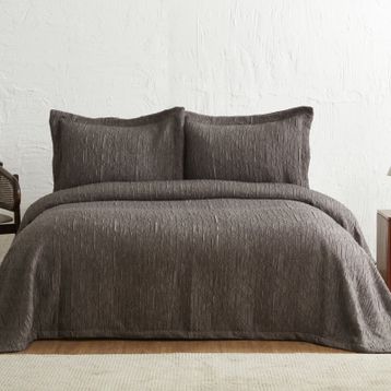 Karaca Home Angle Çift Kişilik Antrasit Yatak Örtüsü Seti