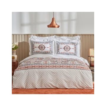 Karaca Home Aprika Kiremit %100 Pamuk Çift Kişilik Nevresim Takımı