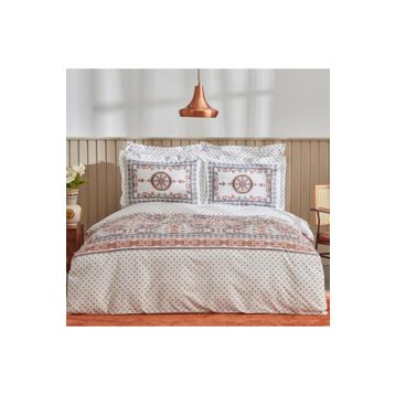 Karaca Home Aprika Kiremit %100 Pamuk Çift Kişilik Nevresim Takımı