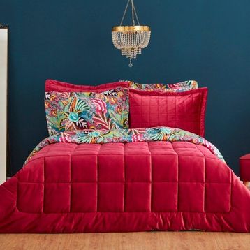 Karaca Home Audrey Fuşya Luxury Comfort Çift Kişilik Set