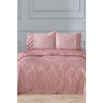 Karaca Home Aura Private Gül Kurusu Dantelli %100 Pamuk Çift Kişilik Pike Set