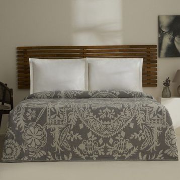 Karaca Home Avery Müslin Gri Çift Kişilik Tek Pike