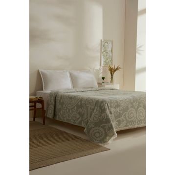 Karaca Home Avery Müslin Gri Çift Kişilik Tek Pike