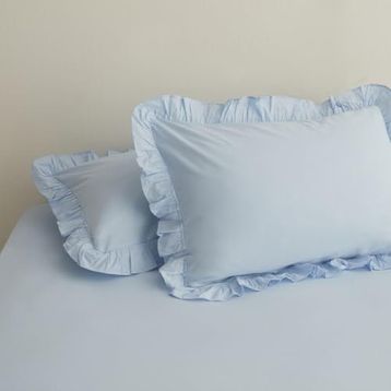 Karaca Home Basic 2'li Mavi Yastık Kılıfı