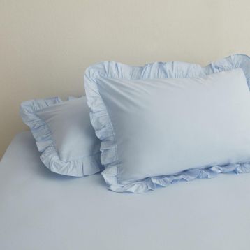 Karaca Home Basic 2'li Mavi Yastık Kılıfı