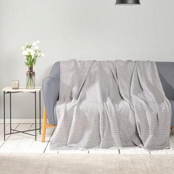 Karaca Home Bety Antrasit Tek Kişilik Koltuk Örtüsü Tv Battaniyesi