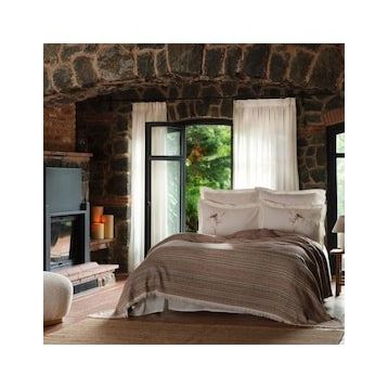 Karaca Home Birdy Kahve Çift Kişilik Çarşaf Set