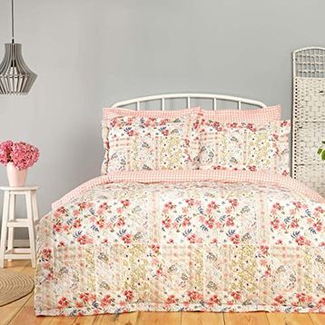 Karaca Home Bonita Pembe Pamuklu Çift Kişilik Complete Nevresim Takımı