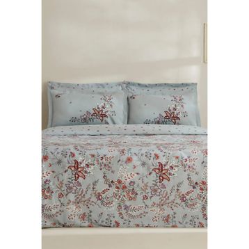 Karaca Home Bono Mint 200x220 cm Pamuk Çift Kişilik Nevresim Takımı