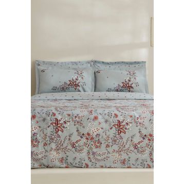 Karaca Home Bono Mint 200x220 cm Pamuk Çift Kişilik Nevresim Takımı