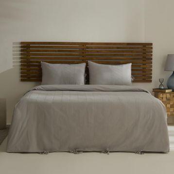 Karaca Home Carmine %100 Pamuk Gri Çift Kişilik Nevresim Takımı