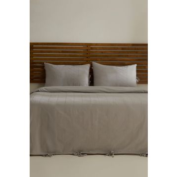 Karaca Home Carmine %100 Pamuk Gri Çift Kişilik Nevresim Takımı