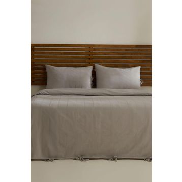 Karaca Home Carmine %100 Pamuk Gri Çift Kişilik Nevresim Takımı