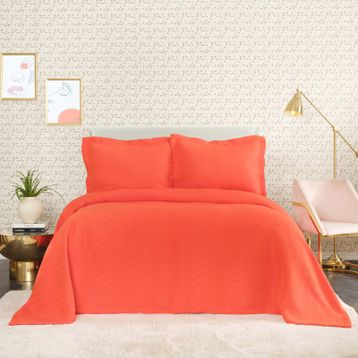 Karaca Home Cedric Nar Çiçeği Tek Kişilik Yatak Örtüsü