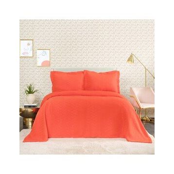 Karaca Home Cedric Nar Çiçeği Tek Kişilik Yatak Örtüsü