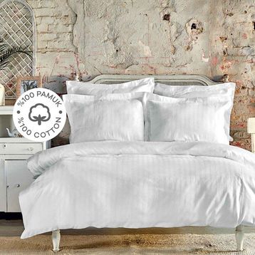 Karaca Home Charm Bold Beyaz Tek Kişilik Nevresim Takım