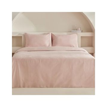 Karaca Home Charm Sion %100 Pamuk Pudra Jakarlı Saten King Size Nevresim Takımı