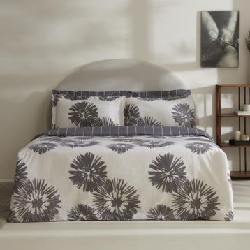 Karaca Home Corel Sea Gri %100 Pamuk Çift Kişilik Nevresim Takımı