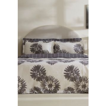 Karaca Home Corel Sea Gri %100 Pamuk Çift Kişilik Nevresim Takımı
