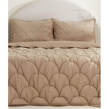 Karaca Home Cowrie Bej Çift Kişilik Luxury Comfort Uyku Seti
