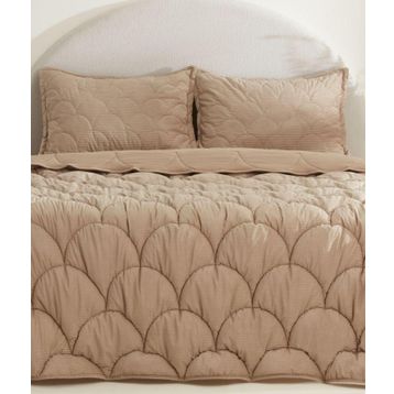 Karaca Home Cowrie Bej Çift Kişilik Luxury Comfort Uyku Seti