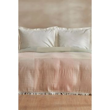 Karaca Home Cube %100 Pamuk Pembe Çift Kişilik Müslin Pike
