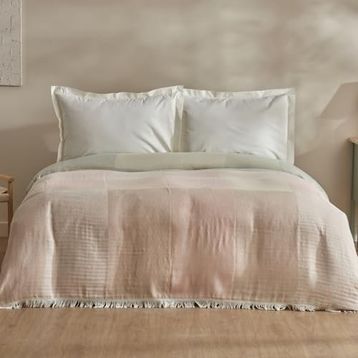 Karaca Home Cube %100 Pamuk Pembe Çift Kişilik Müslin Pike
