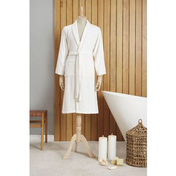 Karaca Home Dielle Off White Recycle Erkek Bornoz