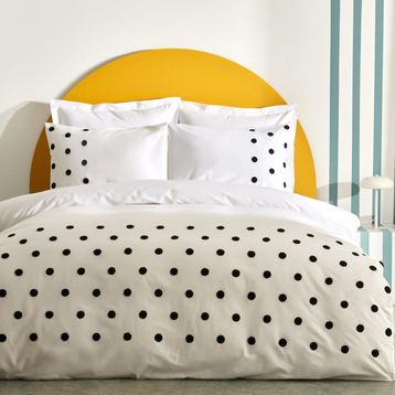Karaca Home Dots Beyaz %100 Pamuk Çift Kişilik Nevresim Takımı