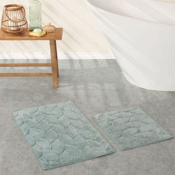 Karaca Home Elegant 50x80 cm 50x40 cm Mint Paspas Set
