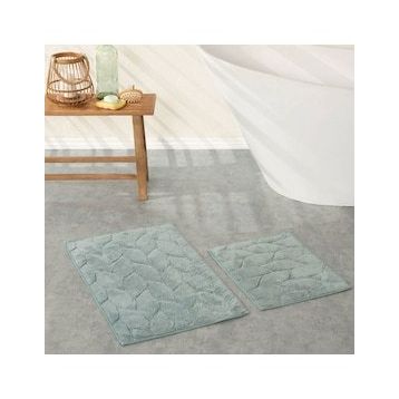 Karaca Home Elegant 50x80 cm 50x40 cm Mint Paspas Set