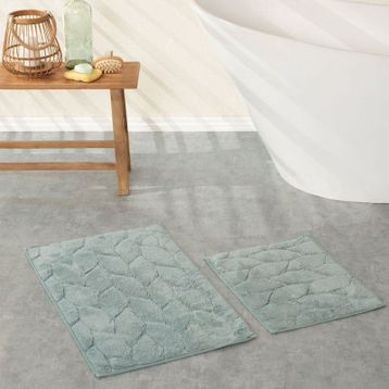 Karaca Home Elegant 50x80 cm 50x40 cm Mint Paspas Set
