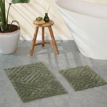 Karaca Home Elite Haki 50x80 cm 50x40 cm Paspas Set