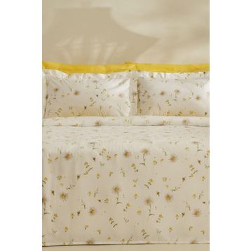 Karaca Home Emma %100 Pamuk Sarı Tek Kişilik Pike Takımı