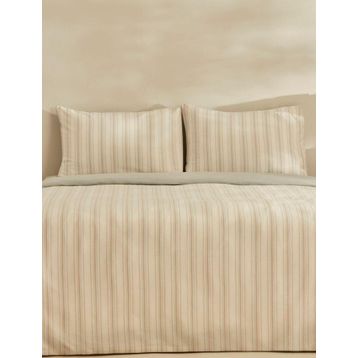 Karaca Home Esmo İpliği Boyalı Açık Gri Çift Kişilik Nevresim Takımı