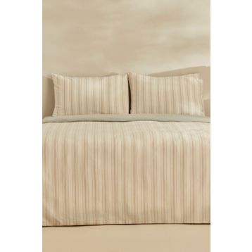 Karaca Home Esmo İpliği Boyalı Açık Gri Çift Kişilik Nevresim Takımı