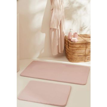 Karaca Home Feather Pudra 2'li Banyo Paspası