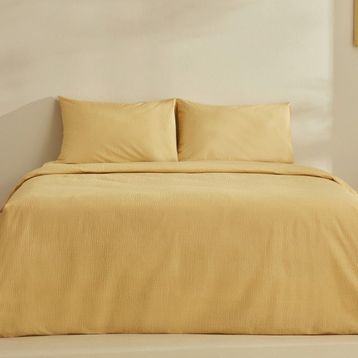 Karaca Home Fiora Soft Touch Pamuk Sarı 200 x 220 cm Çift Kişilik Nevresim Takımı