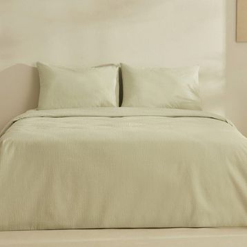 Karaca Home Fiora Soft Touch Pamuk Yeşil 200 x 220 cm Çift Kişilik Nevresim Takımı