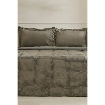Karaca Home Flufy Tek Kişilik Soft Dream Haki Comfort Uyku Seti
