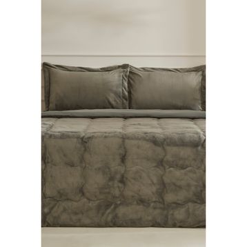 Karaca Home Flufy Tek Kişilik Soft Dream Haki Comfort Uyku Seti