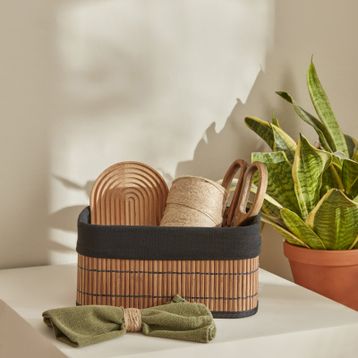 Karaca Home Gillina 28x18x14 cm Bambu Organizer