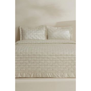 Karaca Home Glamour Beyaz Çift Kişilik Yatak Örtüsü