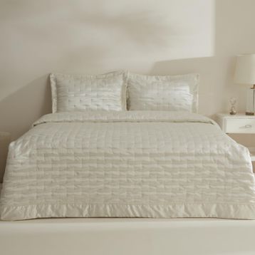 Karaca Home Glamour Beyaz Çift Kişilik Yatak Örtüsü