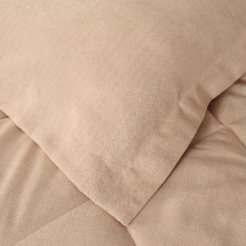 Karaca Home Glaze Private 250x230 cm Bej Çift Kişilik Comfort Yatak Örtülü Yorgan Set