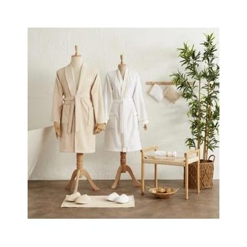 Karaca Home Glory Lurex 9 Parça Gold Bej Aile Banyo Seti
